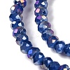 Baking Electroplate Glass Beads Strands X-DGLA-A039-J4mm-B04-3