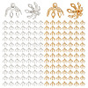 200Pcs 2 Colors Brass Bead Caps FIND-GO0003-29-1