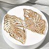 Hollow 304 Stainless Steel Stud Earrings EJEW-B156-13G-3
