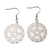 304 Stainless Steel Dangle Earrings EJEW-R015-01P-01-4