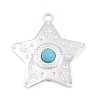 Synthetic Turquoise Pendants LS-STAS-H253-01A-S-1