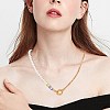 Vintage Natural Pearl Beaded Necklace for Girl Women NJEW-SW00002-03-6