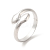 Non-Tarnish 304 Stainless Steel Cuff Rings RJEW-E063-23P-1