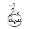 Non-Tarnish 304 Stainless Steel Pendants LS-STAS-D036-15P-1