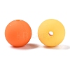 Rubberized Style Imitated Silicone Acrylic Beads MACR-T048-01B-16-2