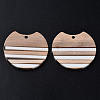 Resin & Wood Pendants X-RESI-N025-014A-B01-2