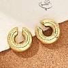 304 Stainless Steel C-Shaped Cuff Earrings for Women EJEW-M068-06G-2