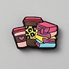 Coffee Theme Food Grade Silicone Focal Beads SIL-CJC0006-08C-1