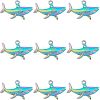 12Pcs Rack Plating 304 Stainless Steel Pendants STAS-UN0036-36-1