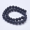 Frosted Glass Beads Strands G-D855-03-10mm-2
