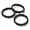 Bamboo Natural Obsidian Beads Stretch Bracelets for Women Men BJEW-K272-01O-1