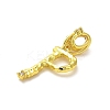 Rack Plating Brass Micro Pave Cubic Zirconia European Dangle Charms KK-L210-015G-P-2