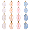 48Pcs 8 Styles Imitation Gemstone Acrylic Pendants IFIN-TA0001-57-2