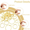32Pcs 4 Styles Iron Huggie Hoop Earring Findings IFIN-FS0001-50-3