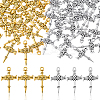 50Pcs 2 Colors Tibetan Style Zinc Alloy Pendants FIND-GA0007-33-1