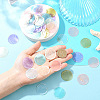 60Pcs 6 Colors Spray Painted Natural Capiz Shell Pendants BSHE-YW0001-18-3