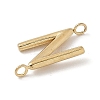 304 Stainless Steel Letter Connector Charms LS-STAS-M108-01G-14-2