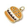 Brass Enamel Pendants KK-L262-13G-01-2