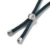 Twisted Nylon Cord Silder Bracelets DIY-B066-03P-30-3