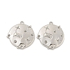 Non-Tarnish 304 Stainless Steel Pendant Rhinestone Settings STAS-P356-12P-1