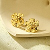 304 Stainless Steel Flower Stud Earrings for Women EJEW-U023-04G-03-1