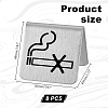 201 Stainless Steel Hotel Resturant Table No-Smoking Tent Sign AJEW-WH0258-965-2