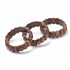 Synthetic Goldstone Beaded Stretch Bracelets BJEW-S137-11-2