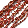 Handmade Porcelain Beads Strands PORC-B002-19C-1