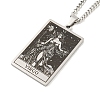 Non-Tarnish 304 Stainless Steel Tarot Pendant Necklaces NJEW-A026-01P-06-2