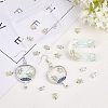 24Pcs 6 Styles Tortoise Zinc Alloy Cabochons MRMJ-OC0002-86-5