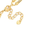 Rack Plating Brass Pave Clear Cubic Zirconia Oval Link Chain Necklaces NJEW-Q345-02G-2