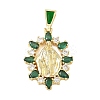 Religion Brass Pave Cubic Zirconia Pendants CU-CBA83A6-01D-G02-1