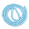 Electroplate Glass Beads Strands EGLA-A044-P1mm-B08-3