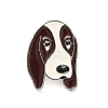 Dog Enamel Pin with Brass Butterfly Clutches LS-JEWB-A006-05I-1