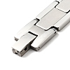 Non-Tarnish 201 Stainless Steel Rectangle Watch Band Bracelet BJEW-H550-02P-4