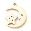 201 Stainless Steel Pendants STAS-G258-04G-2