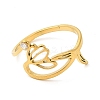 304 Stainless Steel with  Cubic Zirconia Adjustable Rings RJEW-K245-48J-G-1
