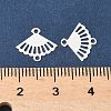 Brass Laser Cut Hollow Connector Charms KK-K277-12S-3