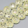 Electroplate Glass Beads Strands EGLA-Q084-12mm-12-1