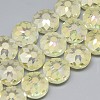 Electroplate Glass Beads Strands EGLA-Q084-12mm-12-1
