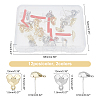 24Pcs 2 Colors Spray Painted Alloy Stud Earrings Findings FIND-CA0003-28-2