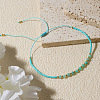 Natural Amazonite Beads Braided Bead Bracelets KZ2587-3-2