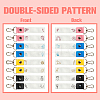 PU Leather & Cotton Name Marker Keychain AJEW-WH0514-034-3