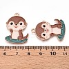 Alloy Enamel Pendants ENAM-T022-02C-02-3