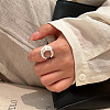 Moon Brass Cuff Open Rings for Women WGAAC34-01-3