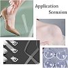 2 Rolls 2 Styles Invisible Stretchy TPU Plastic Transparent Elastic Strap EW-NB0001-09-6
