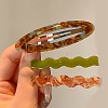 3Pcs Alloy Resin Alligator Hair Clips OHAR-B007-07-1