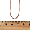 Brass Curb Chains Necklaces for Women NJEW-D302-18RG-4
