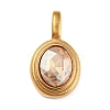 Golden Plated 304 Stainless Steel Rhinestone Pendants LS-STAS-Q253-01G-03-1