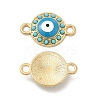 Alloy Connector Charms with Enamel and Synthetic Turquoise FIND-YW0003-53-1